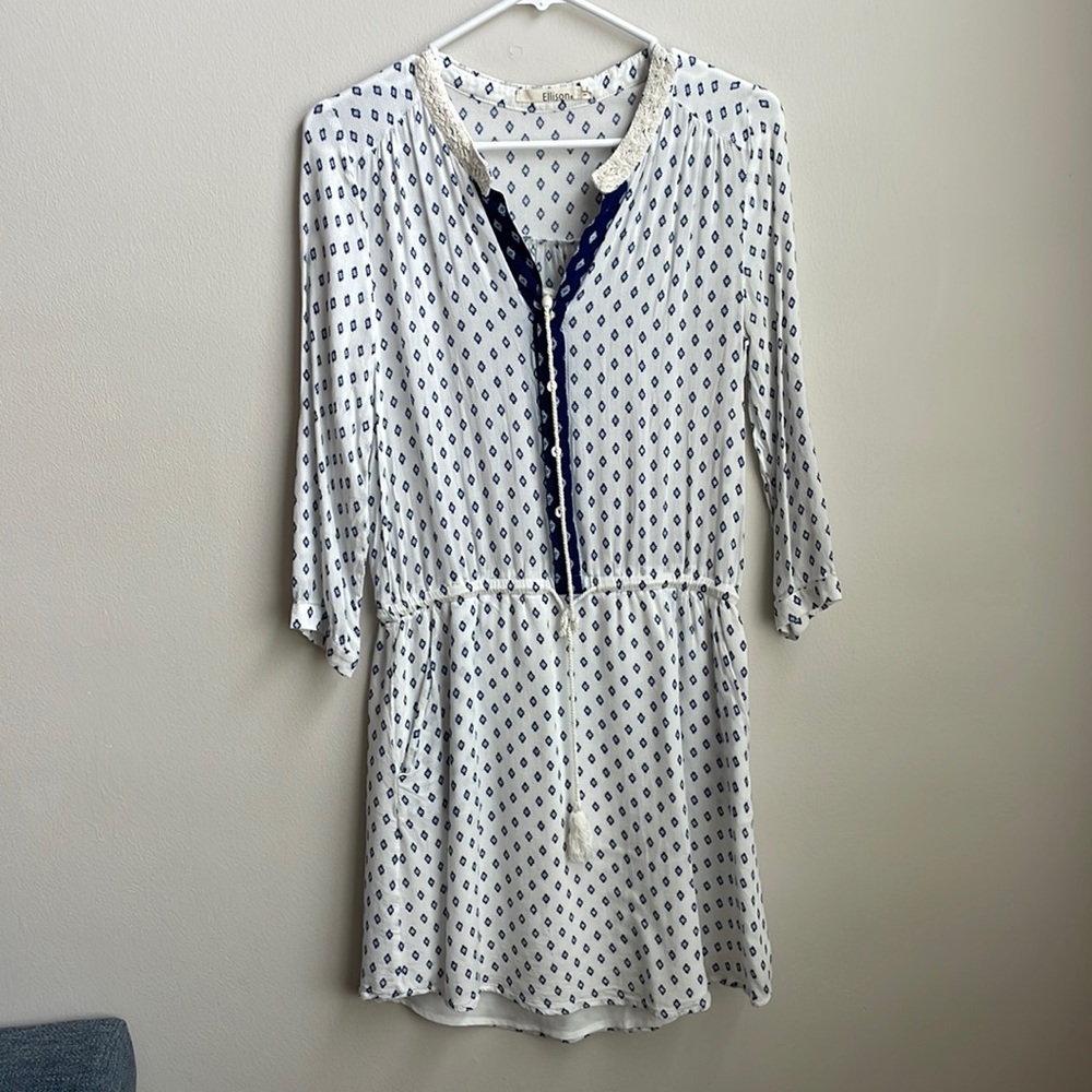 White midi dress